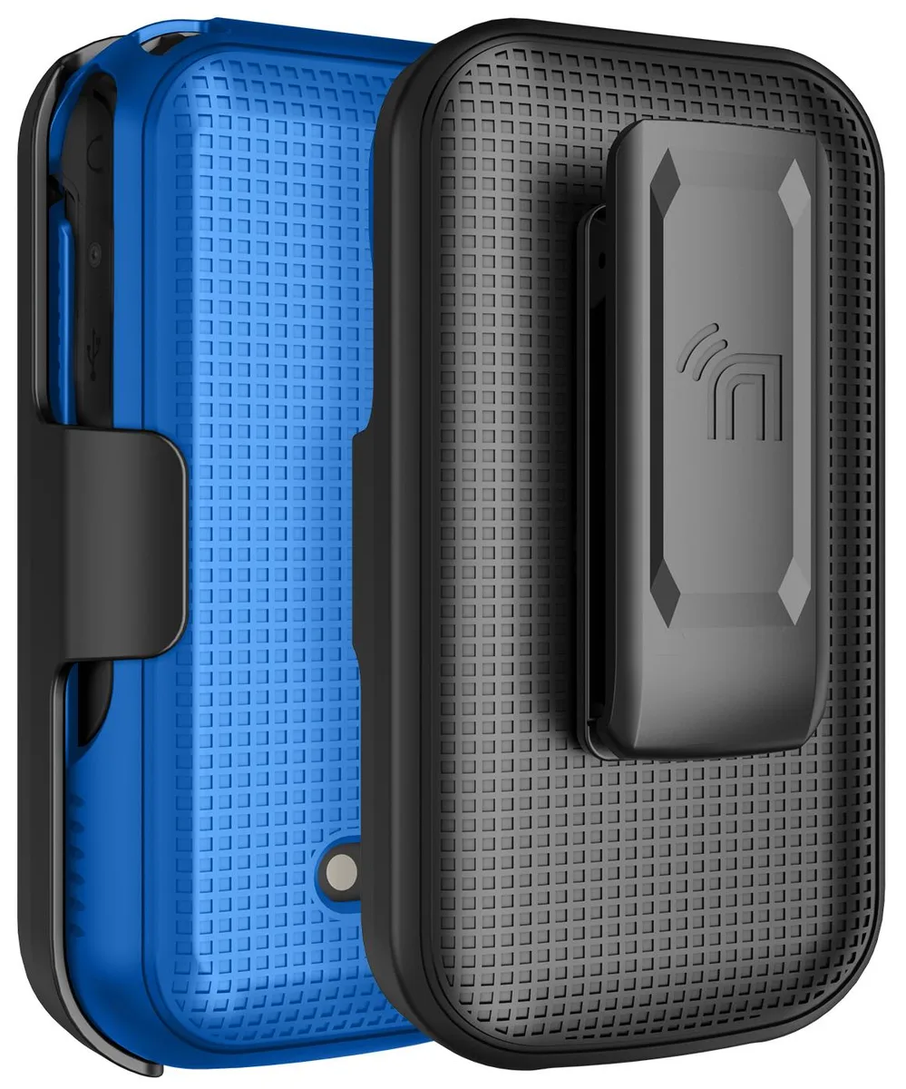 Nakedcellphone Nakedcellphone X320 Hard Case &amp; Belt Clip Holster Combo – Cobalt Blue — product photo