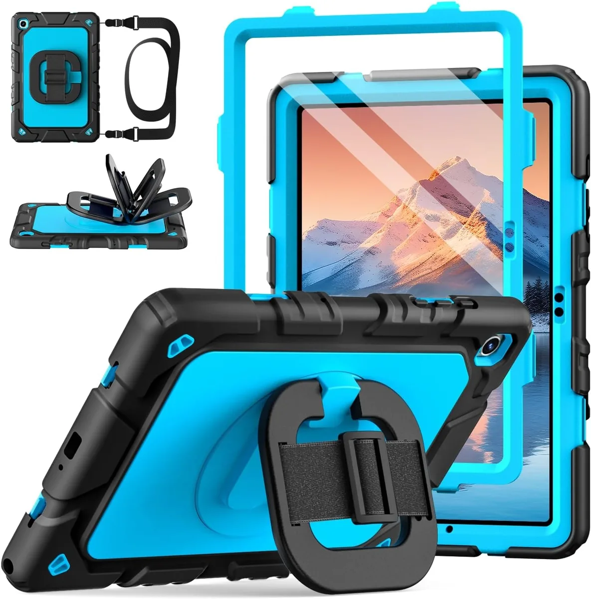 Kootion Kootion Tablet Case for Galaxy Tab A11+ A9+ 11 Inch 2025 2023 Black Blue — product photo