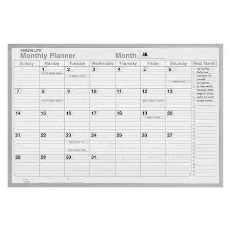 Magna Visual Magna Visual ML-341 36"x48" Monthly Planning Dry Erase Easel Pad — product photo