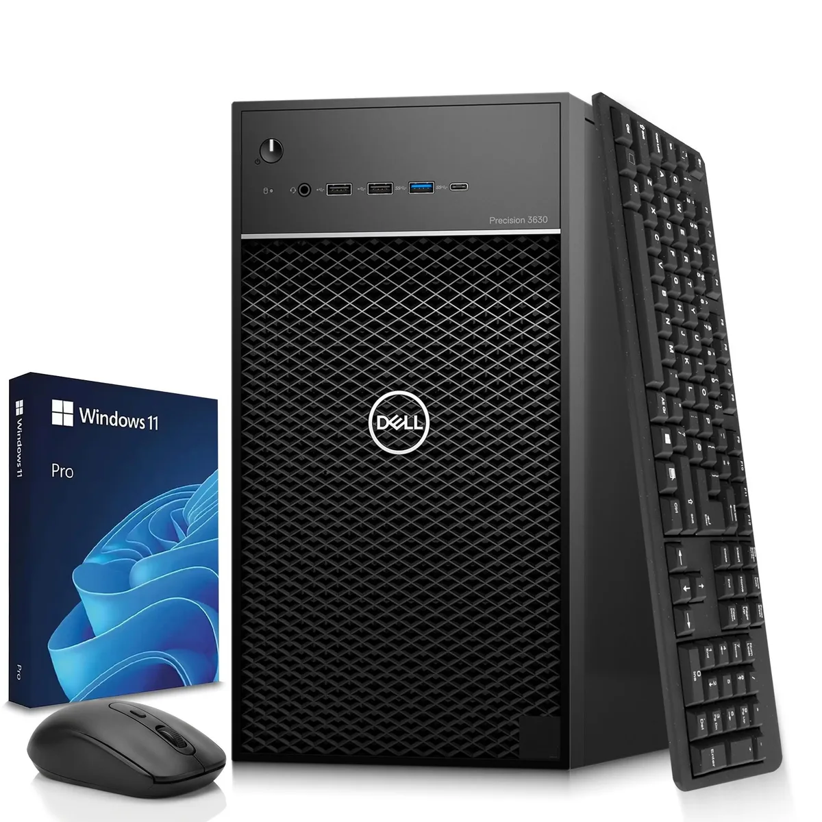 DELL DELL Precision 3630 Tower Desktop PC Intel Core i7-8700 16GB DDR4 128GB SSD 500GB HDD Windows 11 Pro — product photo