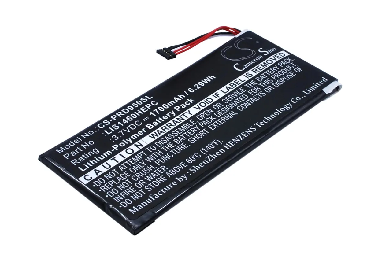 Rectangular lithium-ion battery pack for Sony Reader PRS-950
