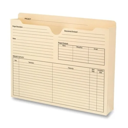Smead Smead 75622 project jacket 11 point stock educational supply — fotografie produktu
