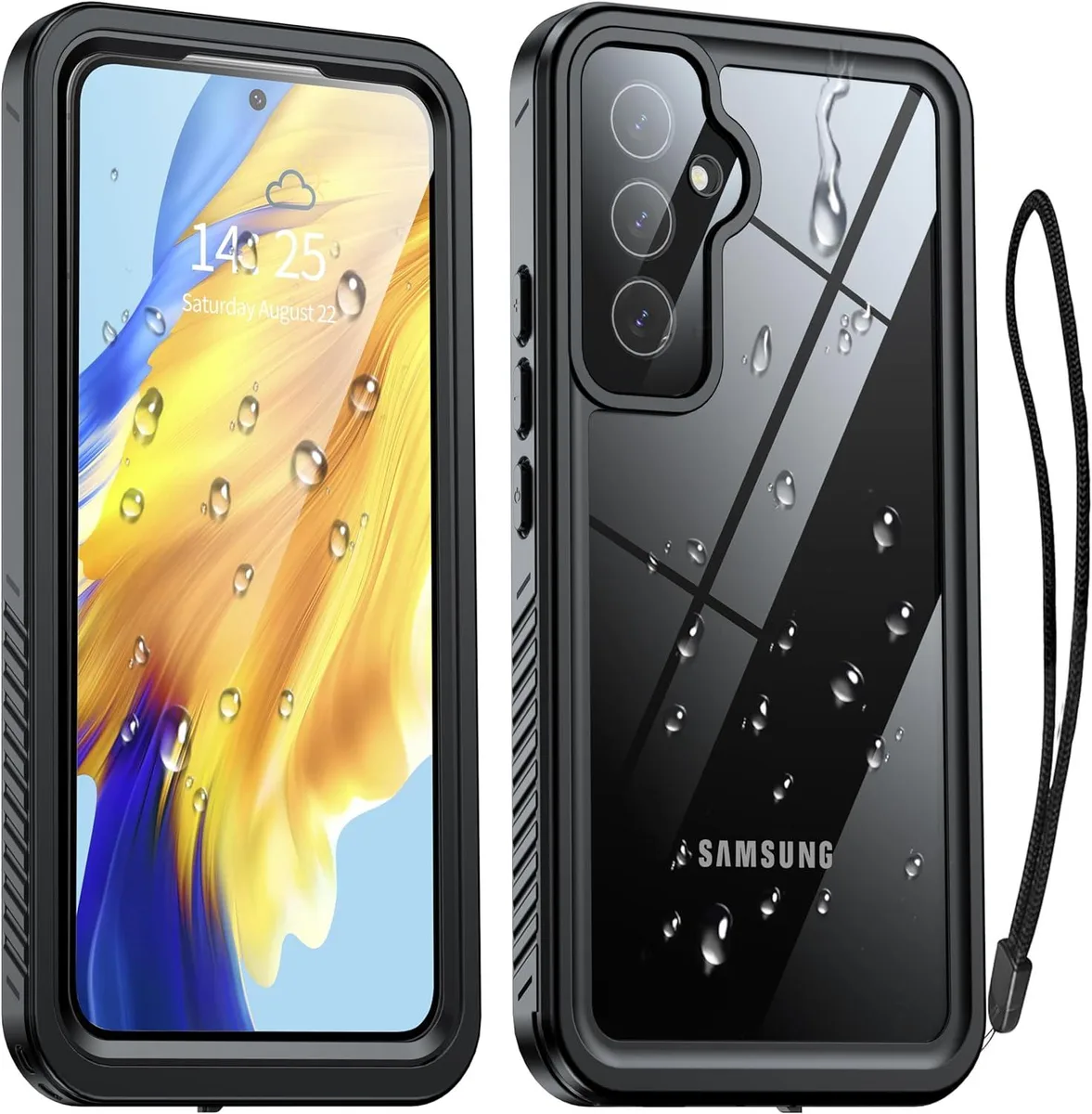 BONAEVER BONAEVER Samsung Galaxy A55 5G Case 6.5" Black IP68 Waterproof — product photo