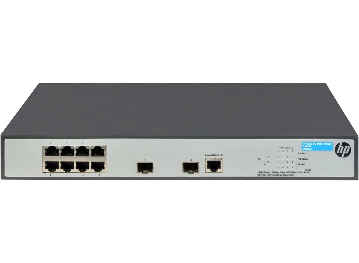 HPE HPE 1920-8G-PoE network switch — product photo