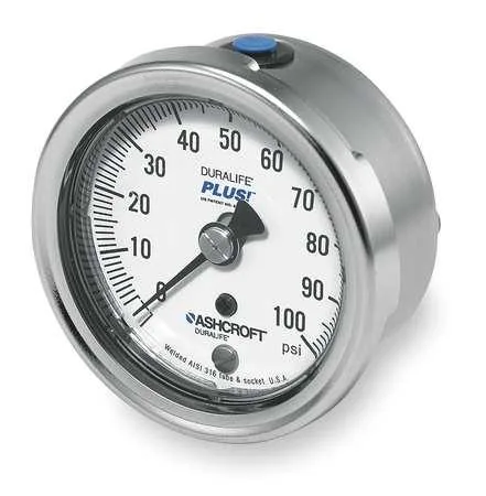 Ashcroft Ashcroft 251009 Industrial Pressure Gauge 0 to 100 psi 2 1/2 in — product photo