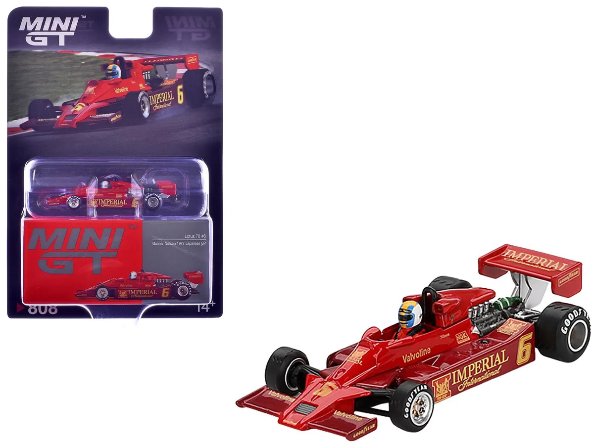 Mini GT Mini GT Lotus 78 #6 Gunnar Nilsson 1977 1/64 hobby collectible — product photo