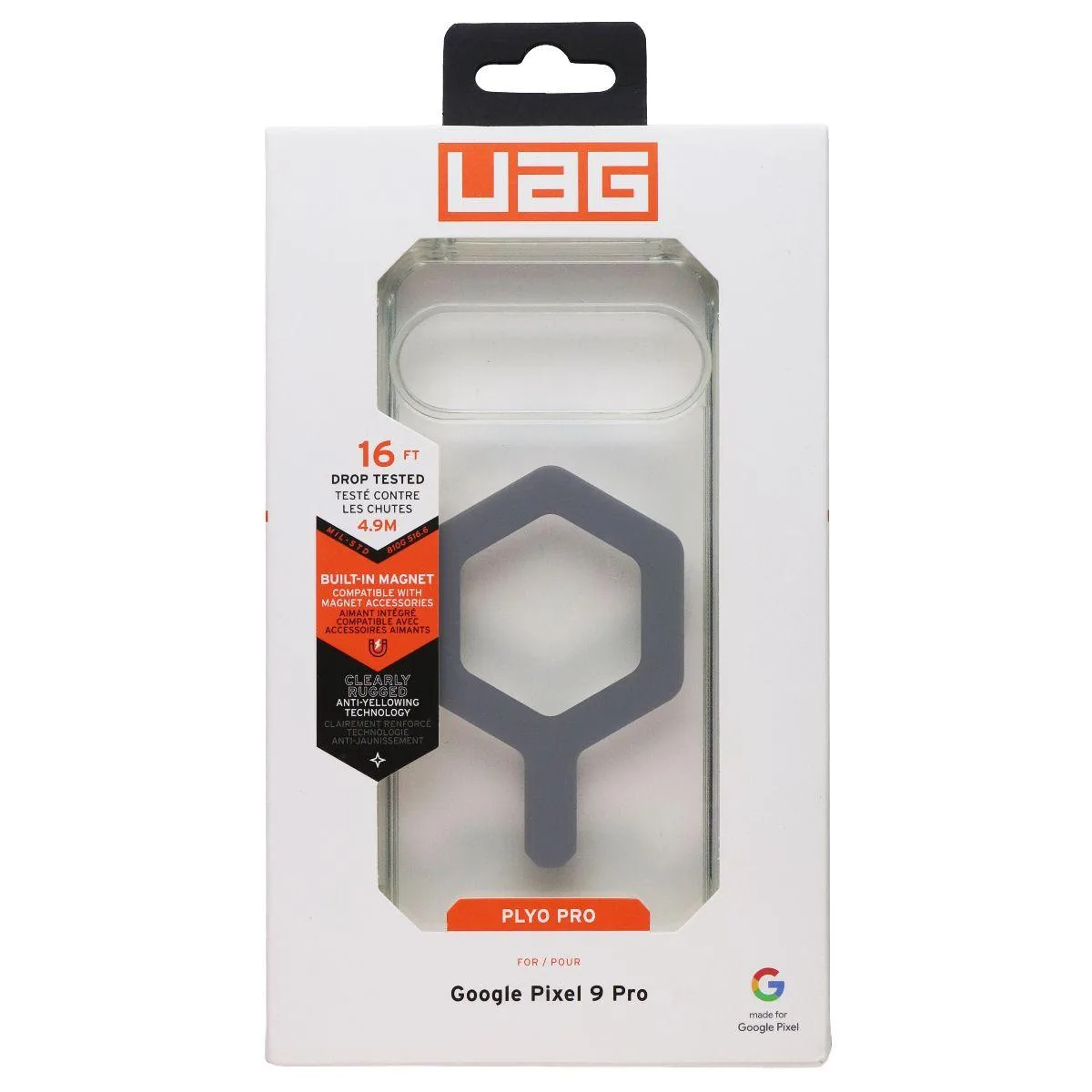 UAG UAG Plyo Pro Magnetic Case for Google Pixel 9 Pro Ice/Silver — product photo