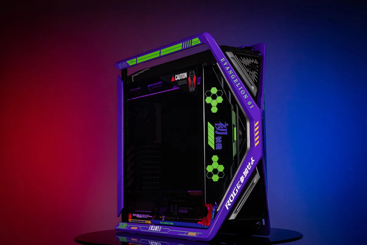 Corn Electronics Corn Electronics GR701 E-ATX PC case EVA-01 Purple — product photo