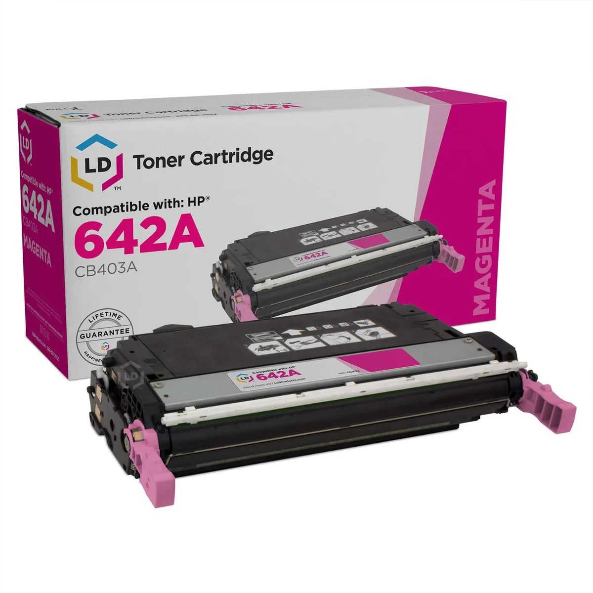 LD Products LD Products toner cartridge for HP 642A CB403A Magenta 7500 pages — product photo