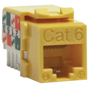 Tripp Lite Tripp Lite N238-001-YW Cat6 110-punchdown Keystone Jack Yellow — product photo