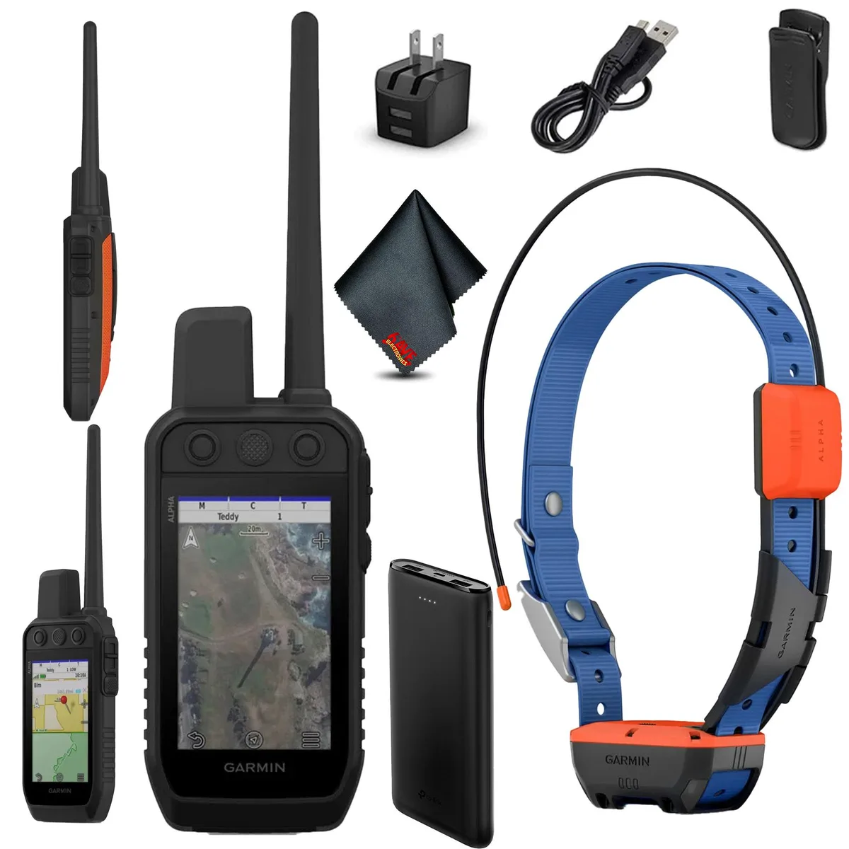 Garmin Garmin Alpha 300 with T20 collar — GPS navigation, 3.5″ touchscreen, tracks 20 dogs, 55 h battery — product photo