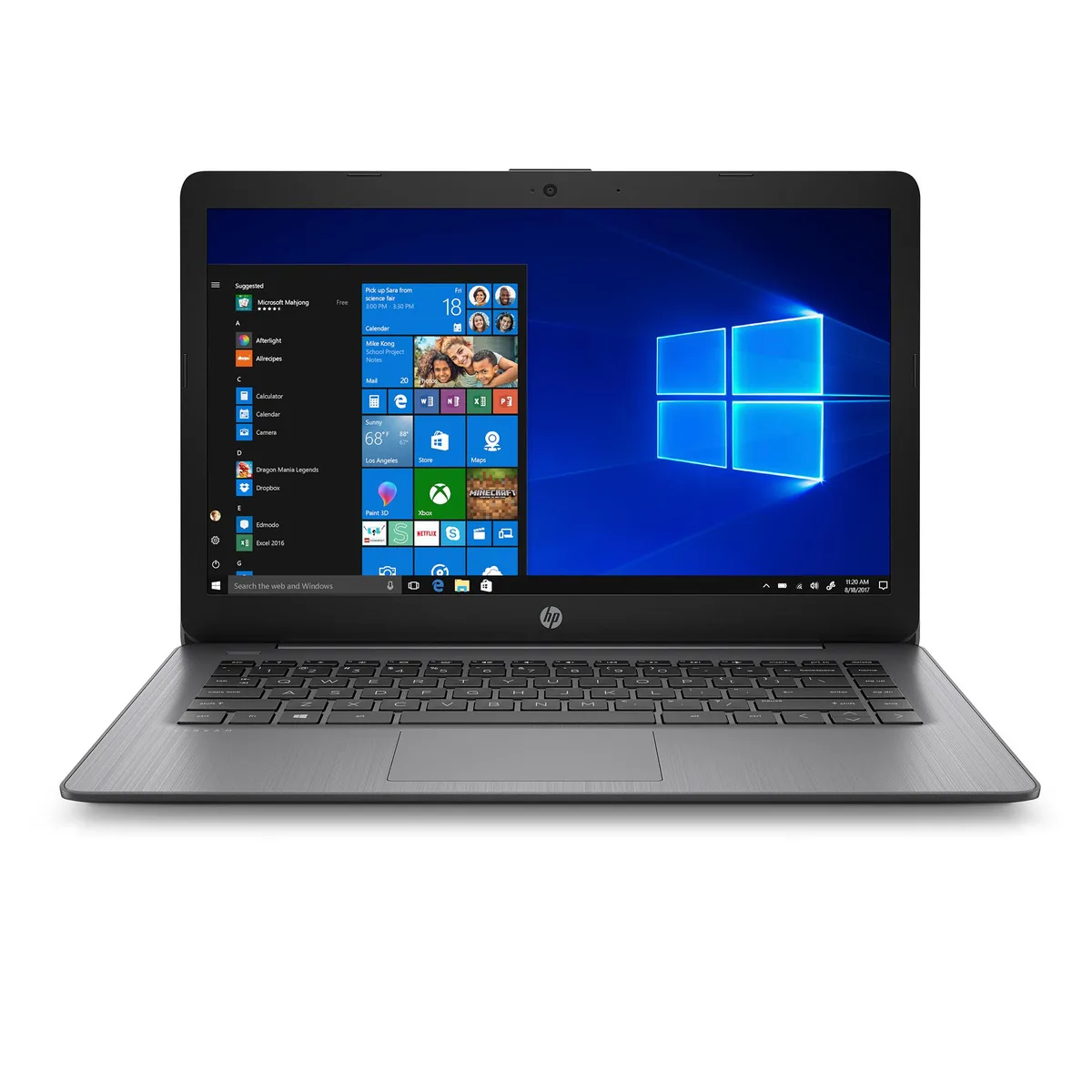 HP HP Stream 14-CB174 laptop Intel Celeron N4000 4GB 64GB eMMC 14.0" Windows 10 S mode Black — product photo