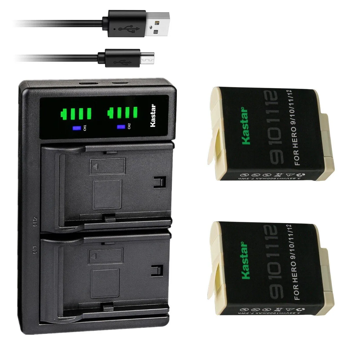 Kastar Kastar GOPRO12 2-Pack Battery &amp; LTD2 USB Charger — product photo