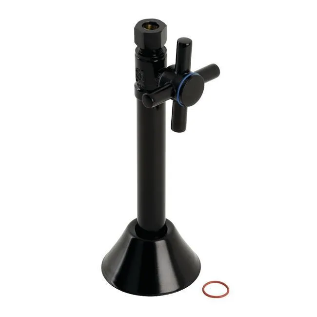 KINGSTON BRASS KINGSTON BRASS CC83250DX Concord Straight Shut Off Valve Matte Black — product photo