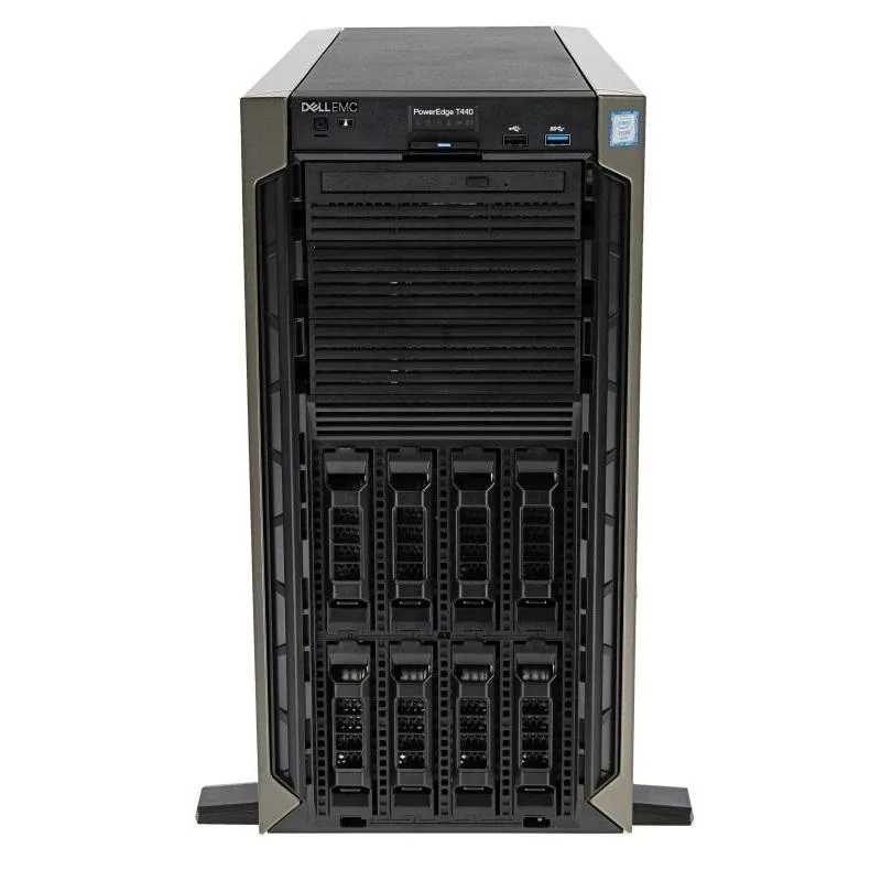 DELL DELL PowerEdge T440 Tower Server 2x Xeon Gold 5118 12C 2.3GHz 96GB DDR4 2x 800GB SSD H330 2x 495W PSU — product photo