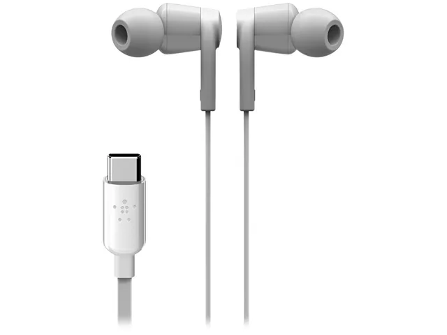 Belkin Belkin ROCKSTAR G3H0002BTWHT USB-C in-ear headphone — product photo