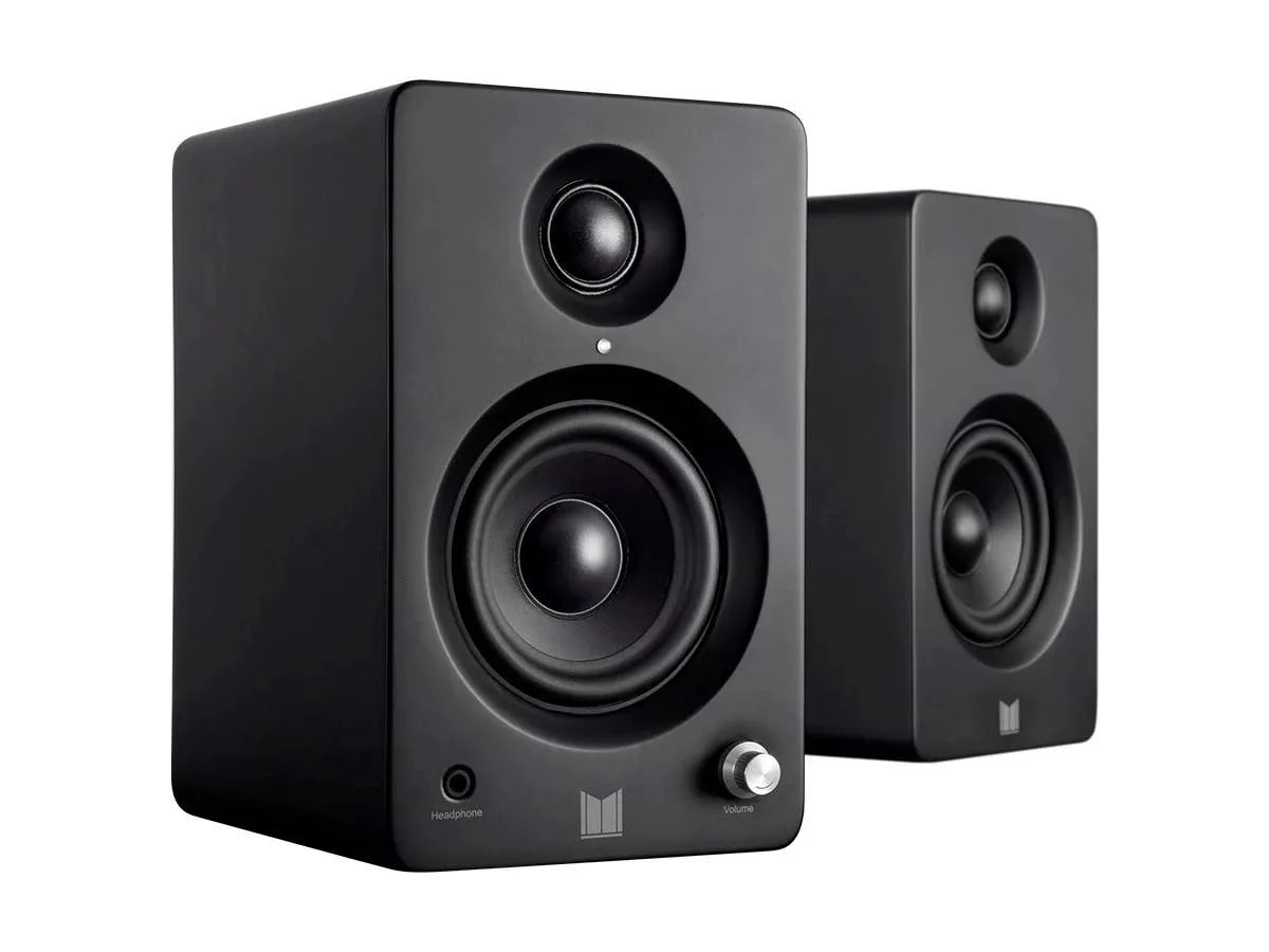Monoprice Inc. Monoprice Inc. Monolith MM-3 50W Powered Multimedia Speakers Pair Black 135374 — product photo