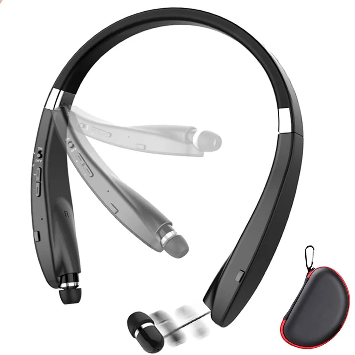  Beartwo SX-991 Foldable Retractable Neckband Headphones — product photo