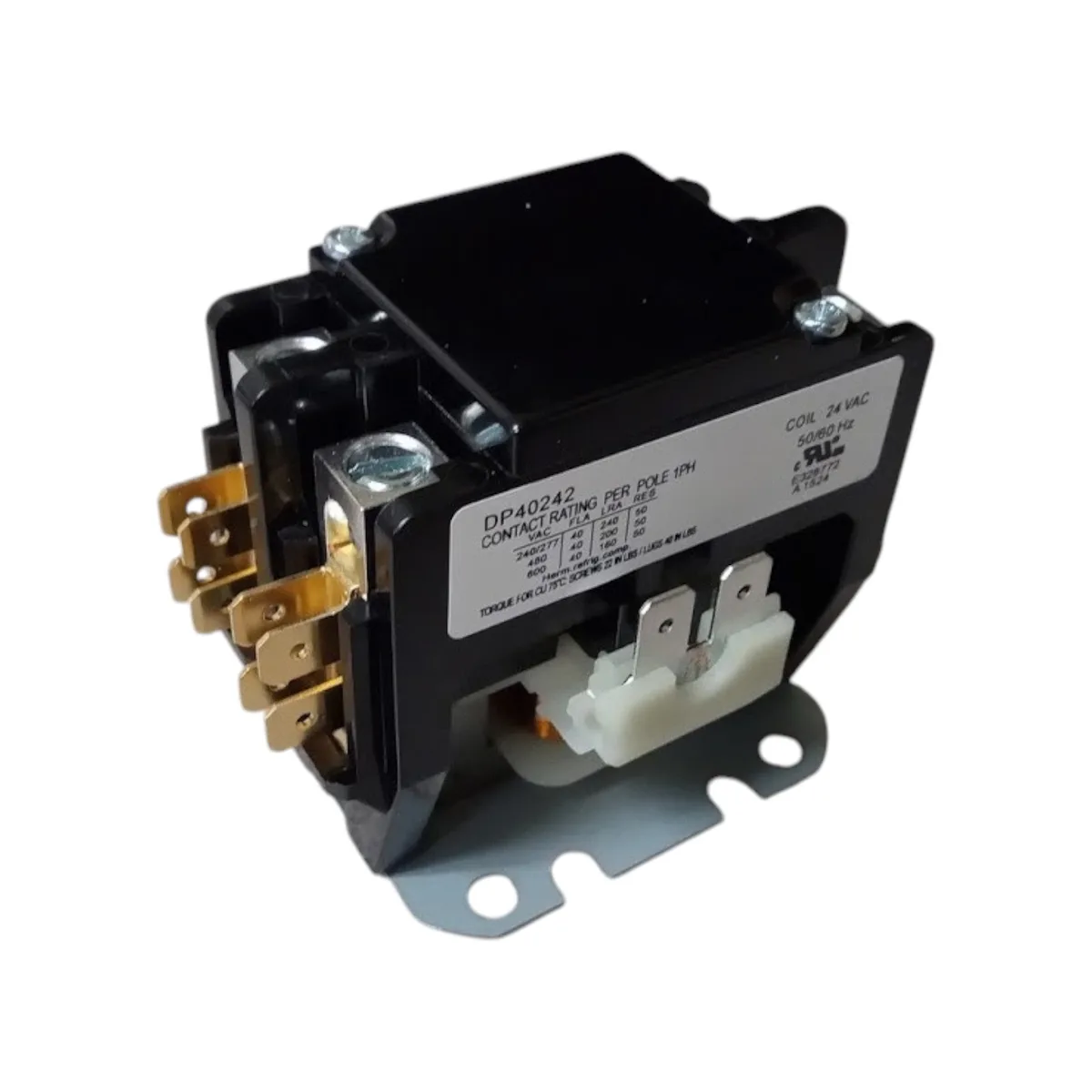 SUPCO SUPCO DP40242 Contactor 40 FLA 50 RLA 24V 2 Pole — product photo