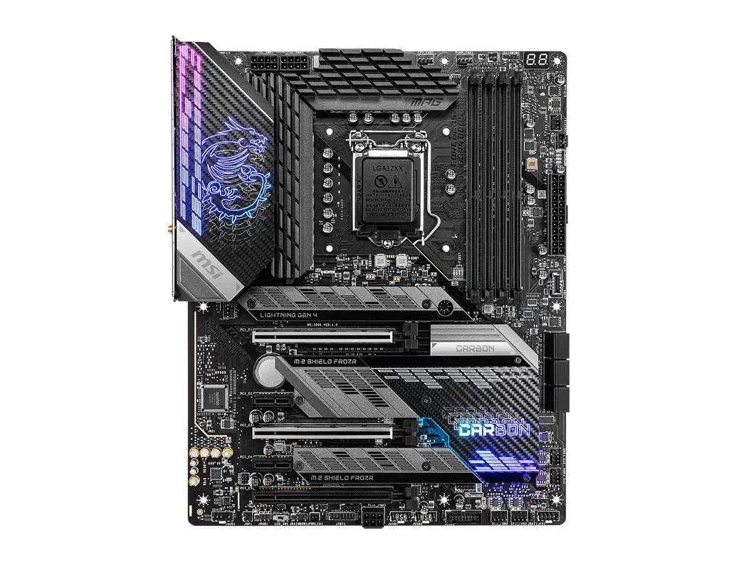 MSI MSI MPG Z590 GAMING CARBON WIFI LGA 1200 Intel motherboard — product photo