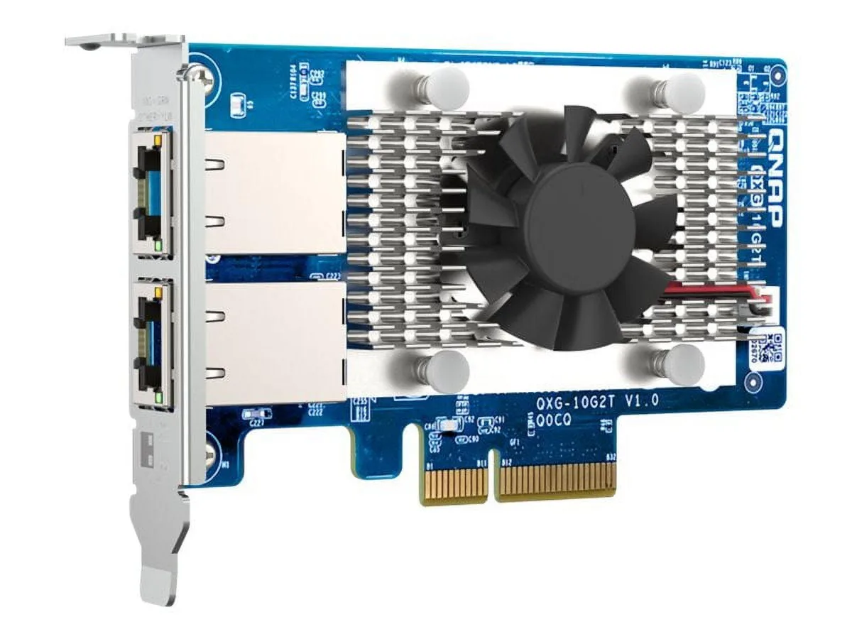 Qnap Qnap QXG-10G2T dual-port 10GbE RJ45 network card — product photo