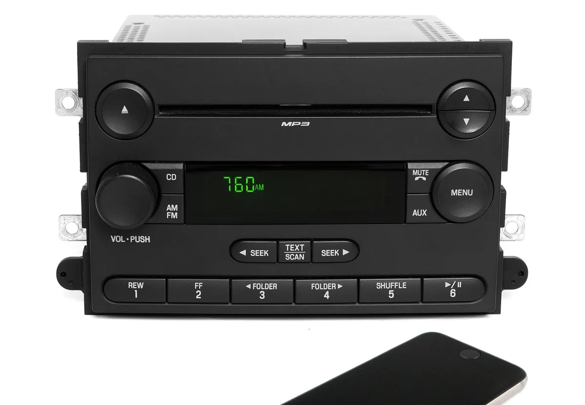 1 Factory Radio 1 Factory Radio 6E5T-18C815-AG AM FM 6 Disc CD Bluetooth Receiver — product photo