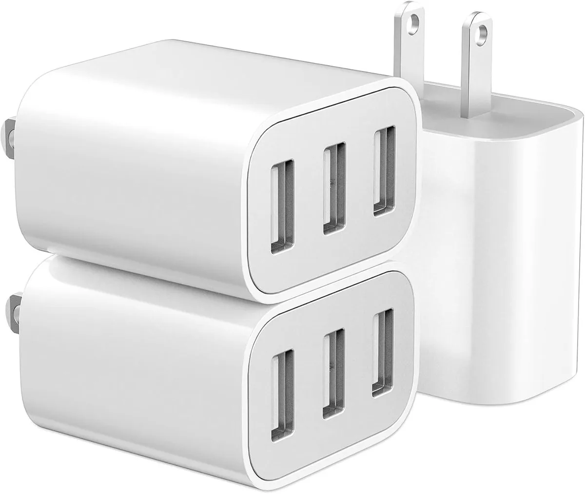 ONITOON ONITOON 3-Port USB Wall Charger 3 Pack 2.1A 5V — product photo