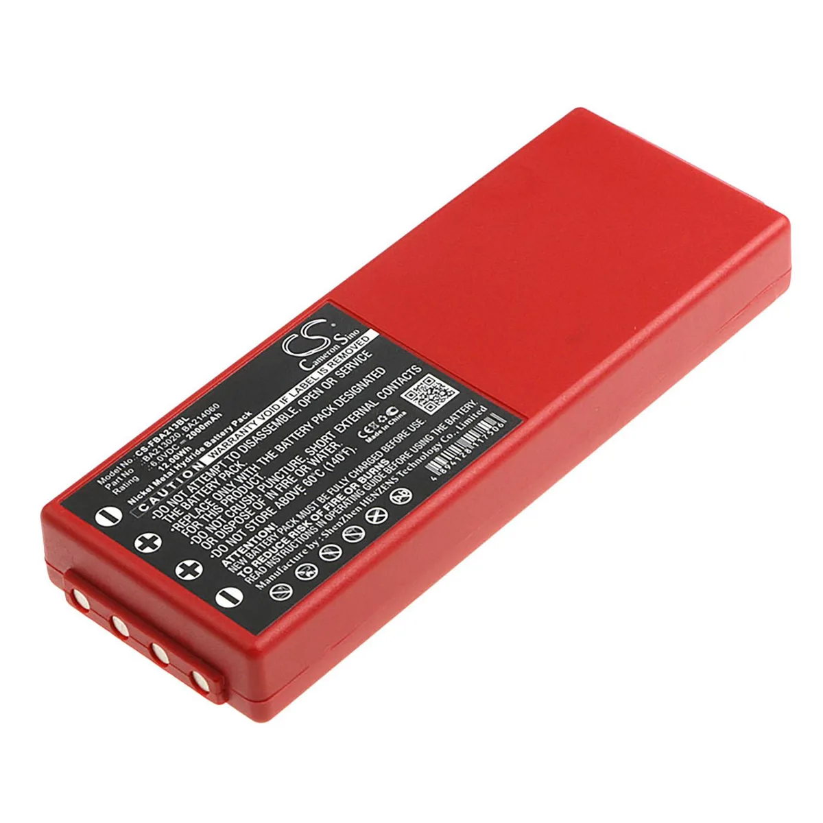 Cameron &amp; Co Cameron &amp; Co DS-CS-FBA213BL standard battery Ni-MH 2 Ah red — product photo