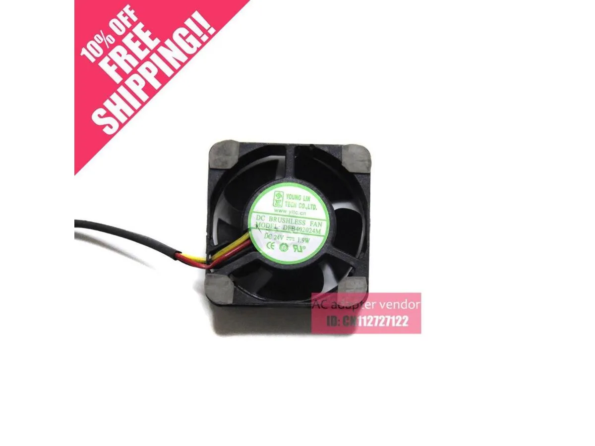 Fans Fans DFB402024M 4020 24V .08A 1.9W 3-wire 4cm case fan — product photo