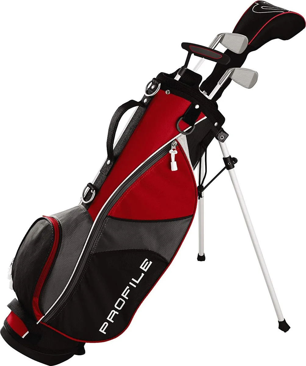 Wilson Sporting Goods Co. Wilson Profile JGI Junior Small Red Left Hand Graphite 6 Piece Golf Club Set — product photo
