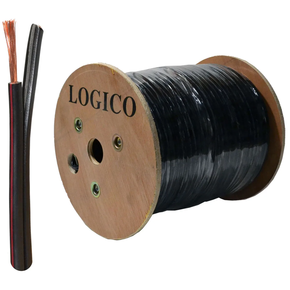 Logico Logico 14/2 Low Voltage Landscape Wire 14AWG 500ft 152m Black Reel — product photo