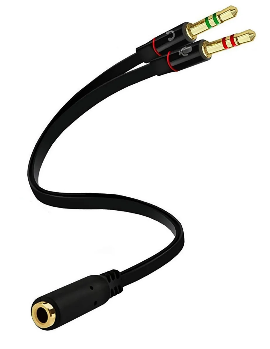  RCA ECO069 3.5mm Female to Dual 3.5mm Male Audio Adapter 10cm — product photo