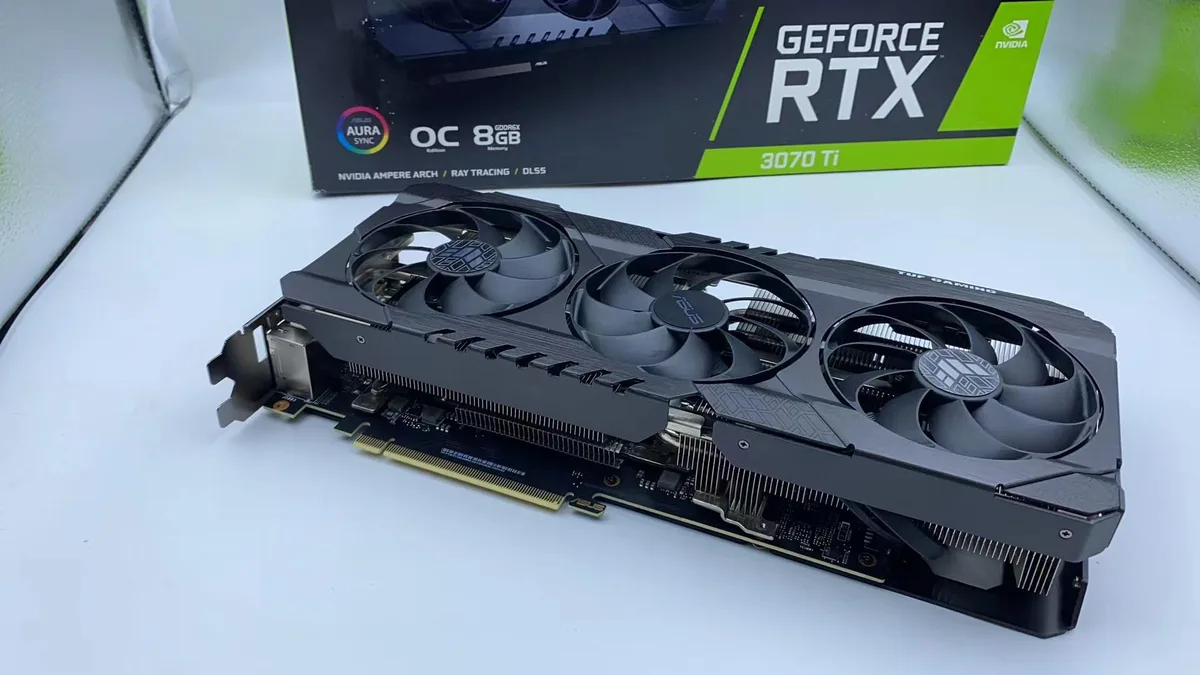ASUS ASUS ROG Strix GeForce RTX 3070 Ti 8GB GDDR6X graphics card — product photo