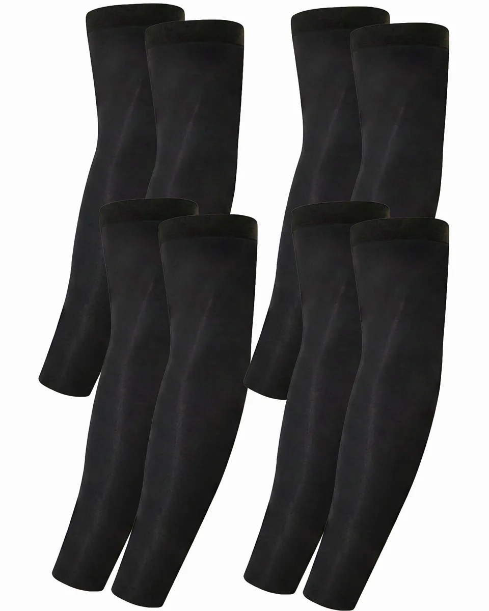  Xeoxarel S01 UPF 50+ Arm Sleeves 4 Pairs Black — product photo