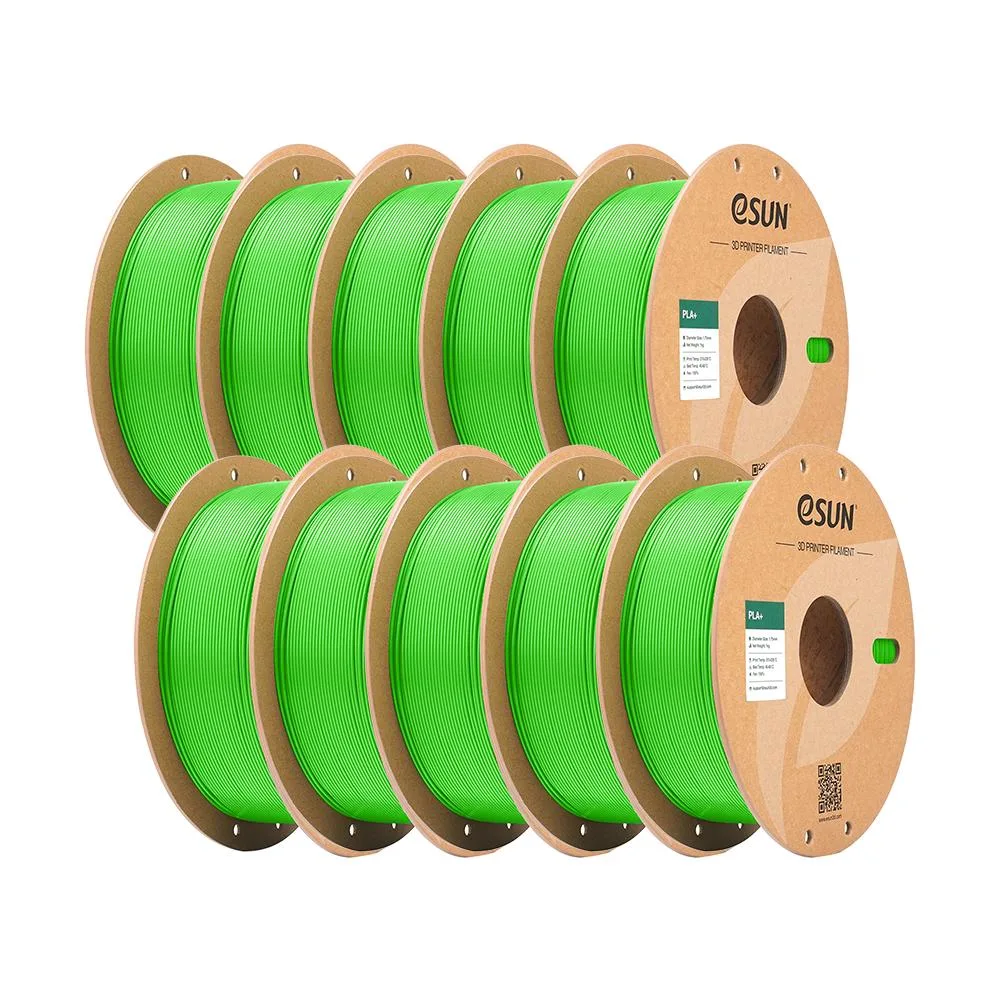 eSUN eSUN PLA+ Filament 1.75mm Peak Green 10kg 10 Spool Pack — product photo