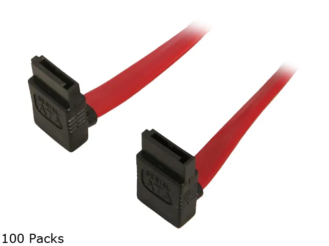 Nippon Labs Nippon Labs SATA-1RR-100P SATA cable 1M right-angle 100-pack — product photo