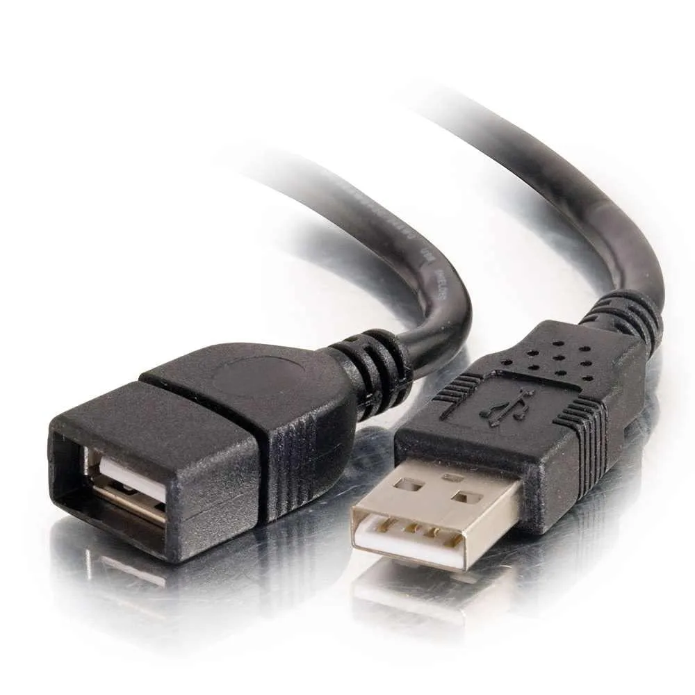 No Sew No Sew USB 2.0 A Male to A Female Extension Cable 1m Black 52106 — product photo