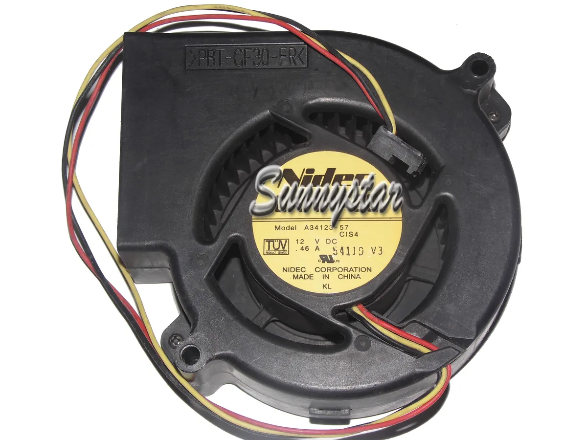 SunnyStar Co., Ltd SunnyStar Co., Ltd A34123-57 97*33mm 12V 0.46A 3-Pin Centrifugal Blower Case Fan — product photo