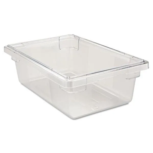 Clear polycarbonate food storage box 3.5 gal