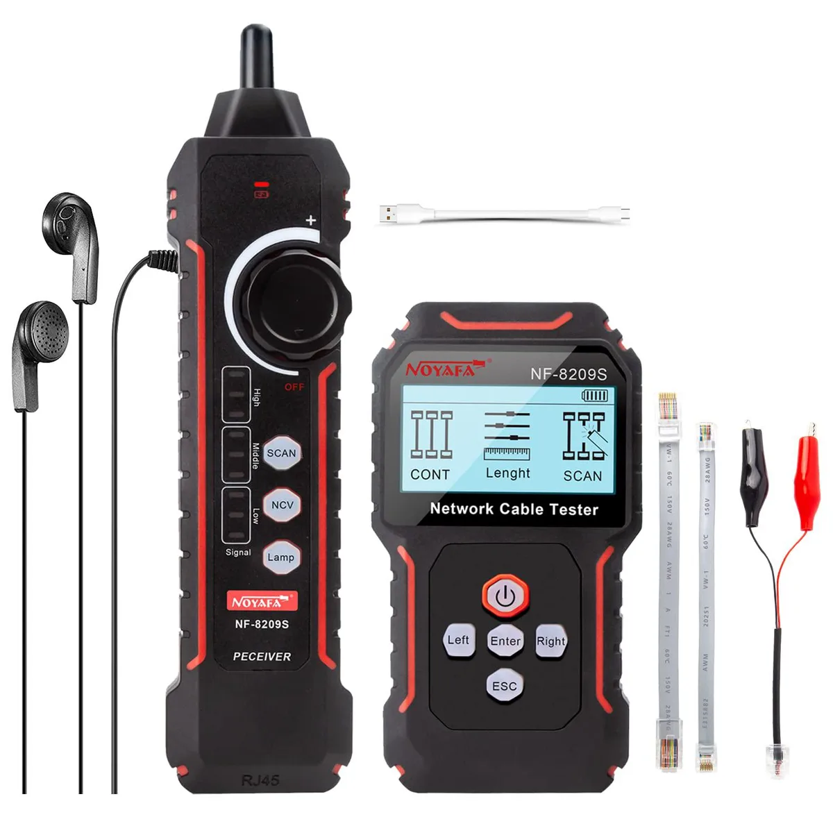 BFKK BFKK Network Cable Tester PoE NCV Length Port Flashing — product photo