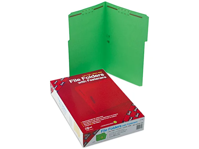 Smead Smead 17140 file folder, Legal, Green, 11-pt, 50/box — product photo