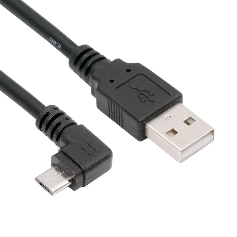 Fervit Fervit USB 2.0 Type-A to Micro USB 5Pin Left Angled Cable 10cm — product photo