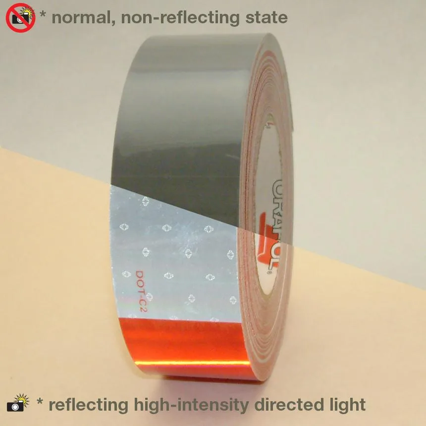 Reflexite Reflexite V42 Microprismatic Conspicuity Tape 2 in. x 50 yds. Red/White — product photo