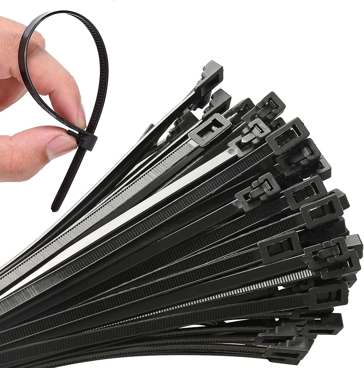 Ennovor Ennovor 200Pcs 8Inch 40lbs Releasable Cable Ties accessory — product photo