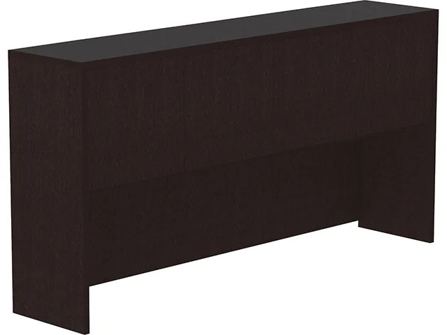 Lorell Lorell 18214 Espresso Laminate 4-Door Hutch 72.00" office furniture — product photo