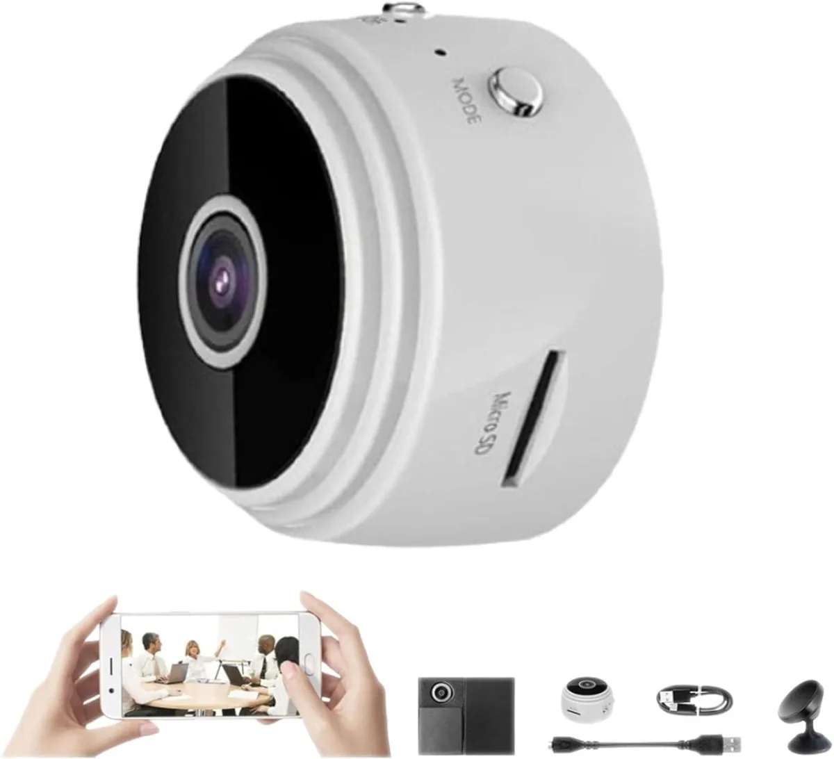 NaSR NaSR Magnetic Mini Security Camera 1080p White 1pcs — product photo