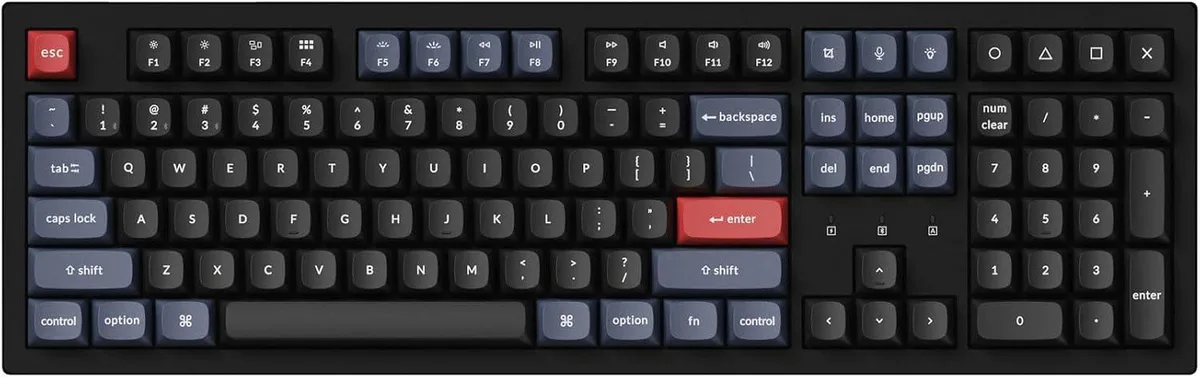 TUKO TUKO K10 Pro Wireless Mechanical Gaming Keyboard 108 Keys Brown Switch White LED Bluetooth 5.1 4000 mAh — product photo