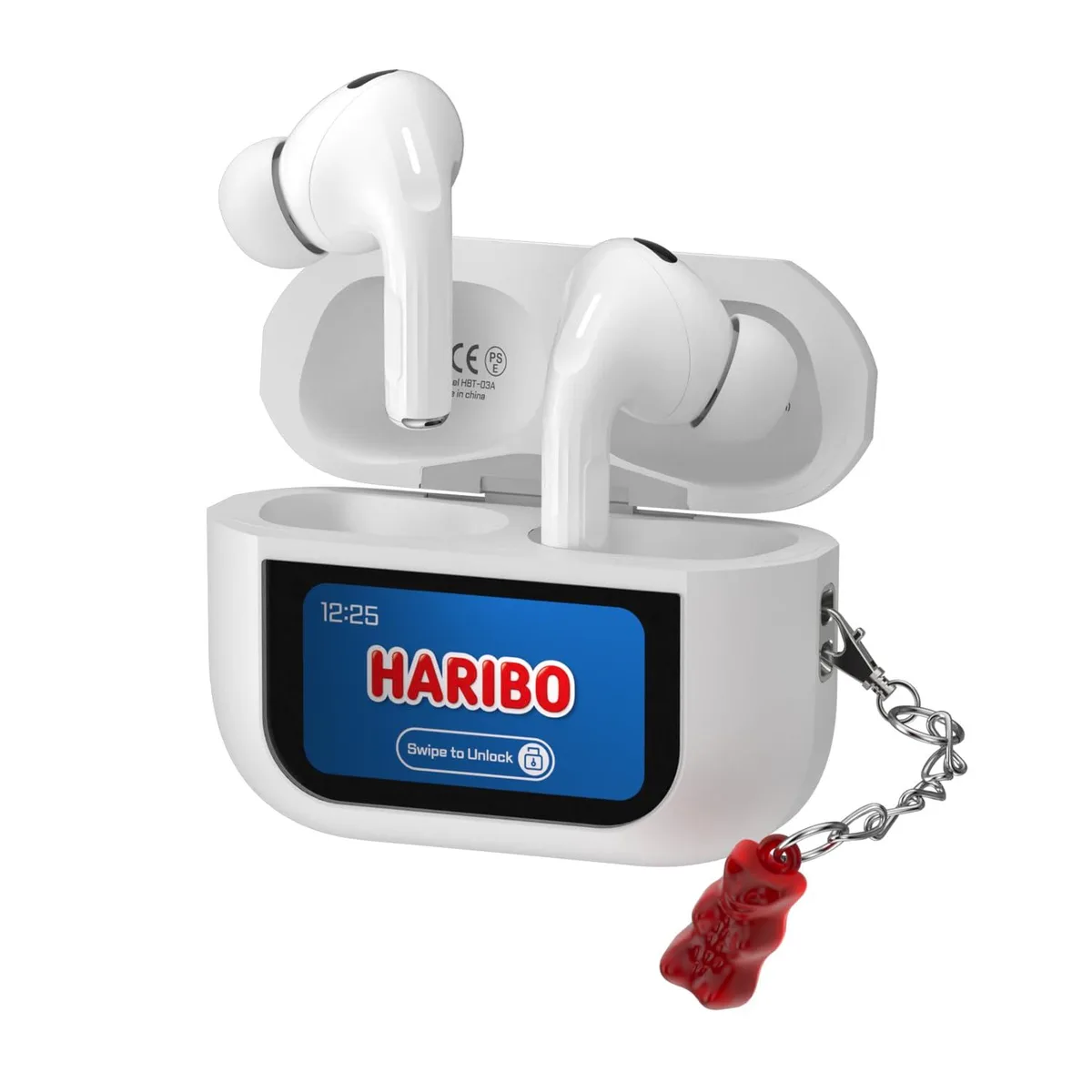  Haribo HBT-03 Wireless Earbuds Red 13mm 12h Bluetooth 5.4 — product photo