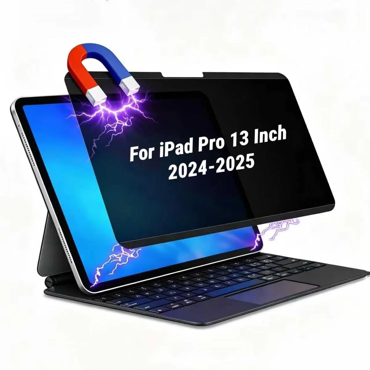 Hoktods Magnetic Privacy Screen Protector iPad Pro 13 Inch M4 M5 2024 2025 28 Degree — product photo
