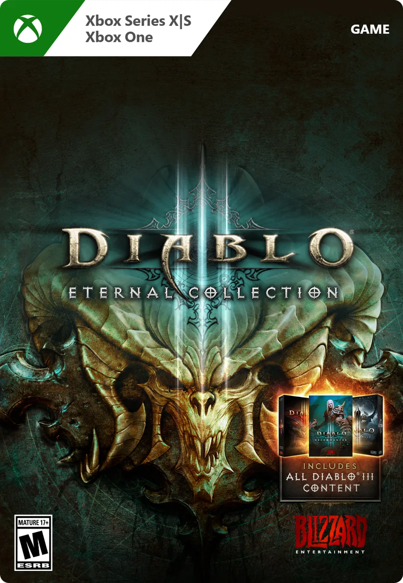 Blizzard Blizzard Diablo III Eternal Collection Xbox Series X|S Xbox One Downloadable Game G7Q-00234 — product photo